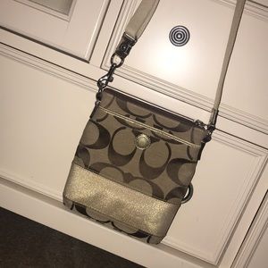 Brown/Gold Coach Purse